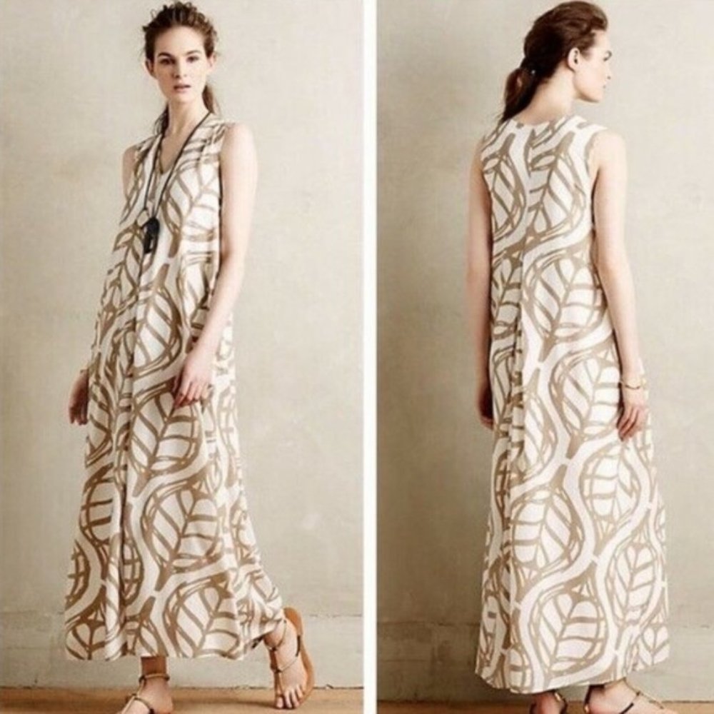 WHIT TWO Anthropologie Pera Maxi Dress